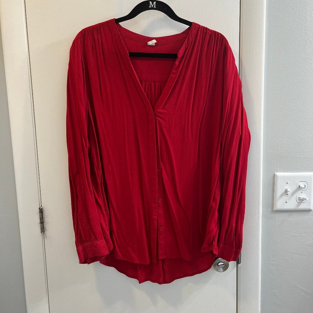 Old Navy Red Blouse (Size XL)